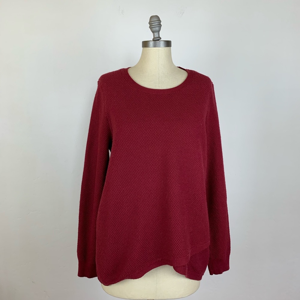 Madewell Feature Pullover Sweater Faux Wrap
